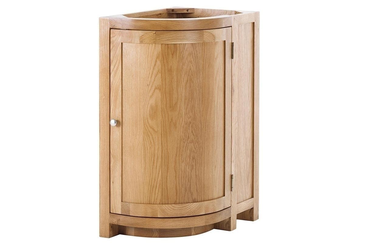 Contemporary Oak Curved Base Right