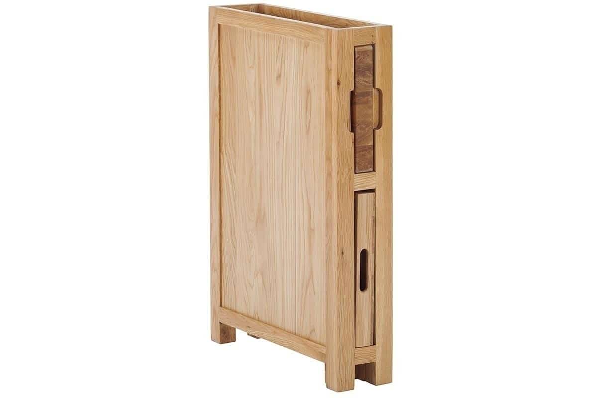 Contemporary Oak Chopping Board and Tray Unit