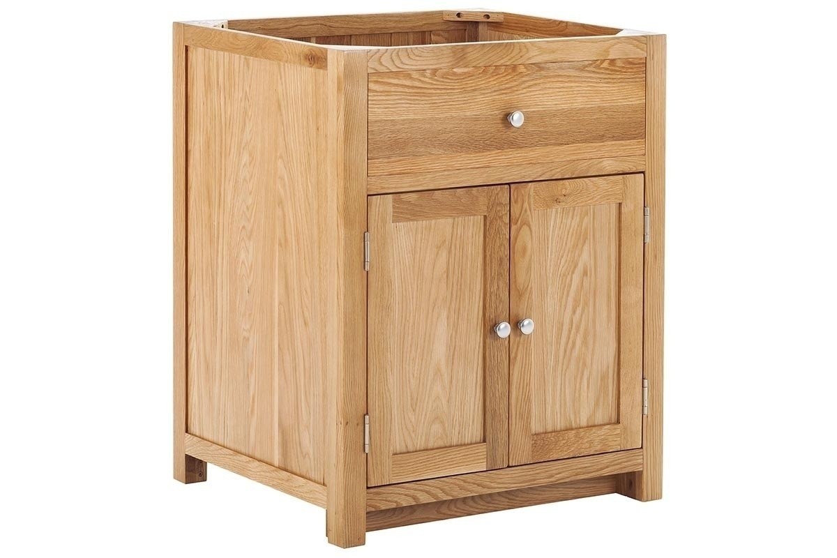 Contemporary Oak Inset Sink Unit