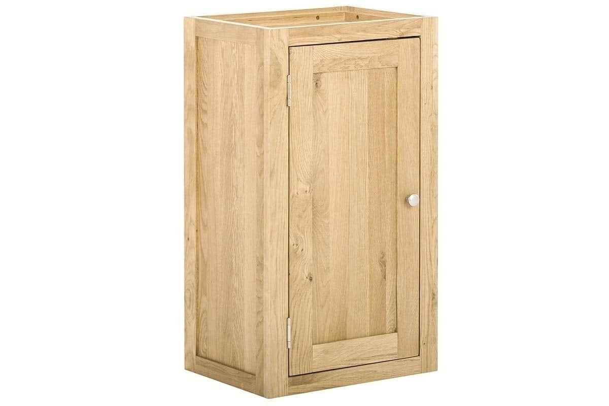 Contemporary Oak Single Wall Unit Left