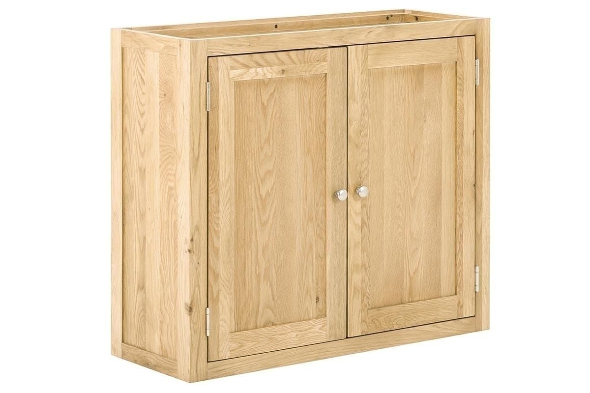 Contemporary Oak Double Wall Unit