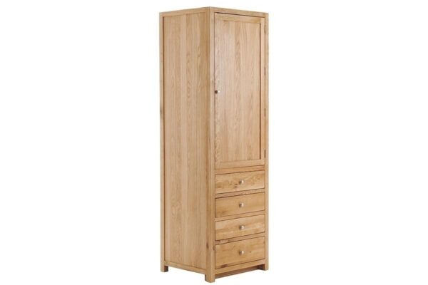 Contemporary Oak Single Larder Right