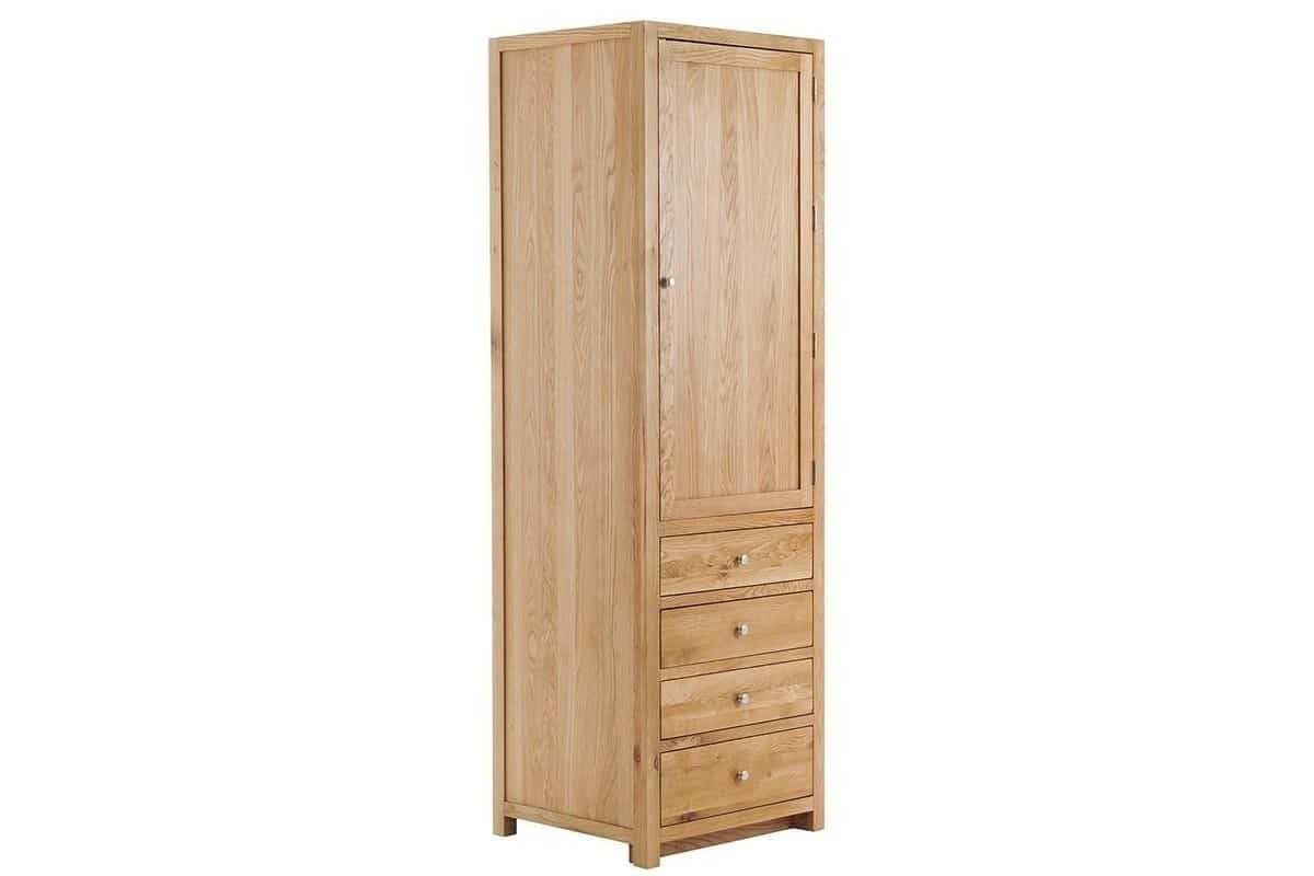 Contemporary Oak Single Larder Right