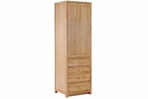 Contemporary Oak Single Larder Left
