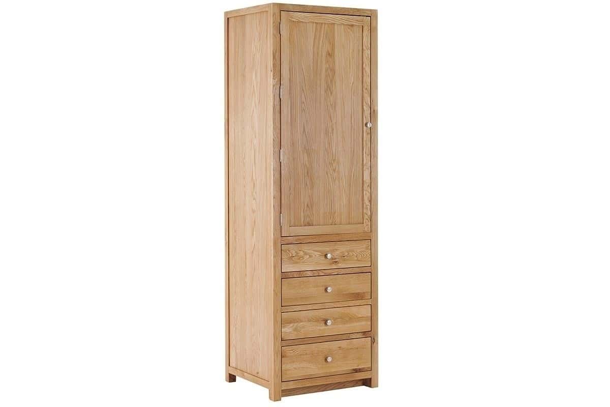 Contemporary Oak Single Larder Left