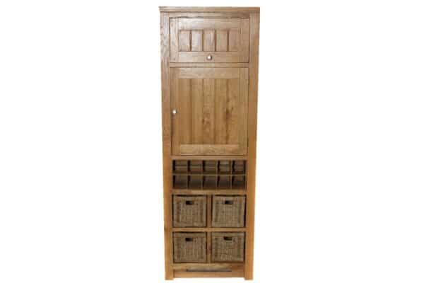Rustic Oak Small Plate Rack