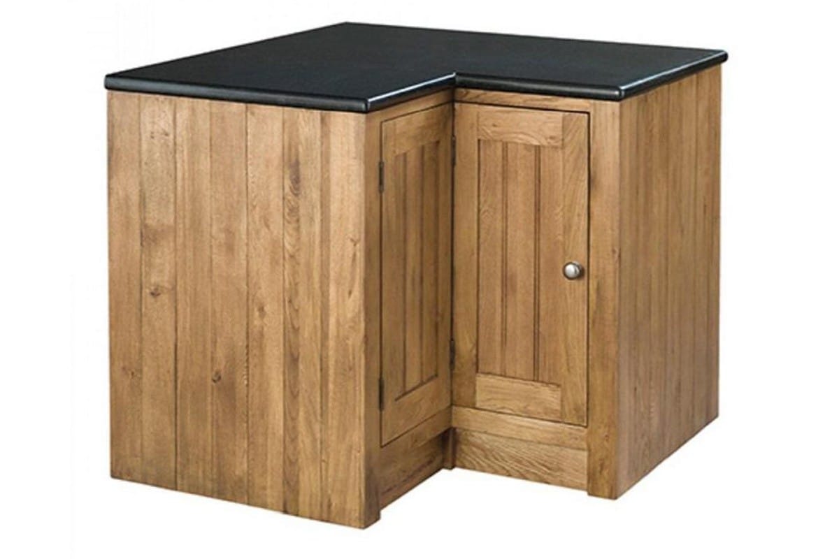 Rustic Oak Corner Unit