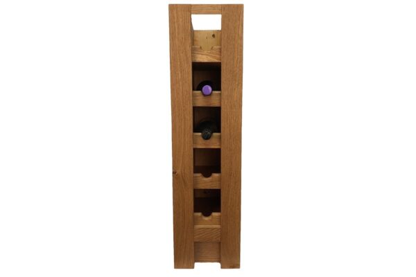 Rustic Oak Wine Rack
