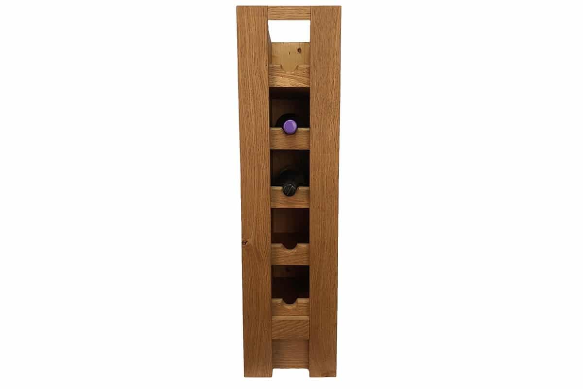 Rustic Oak Wine Rack
