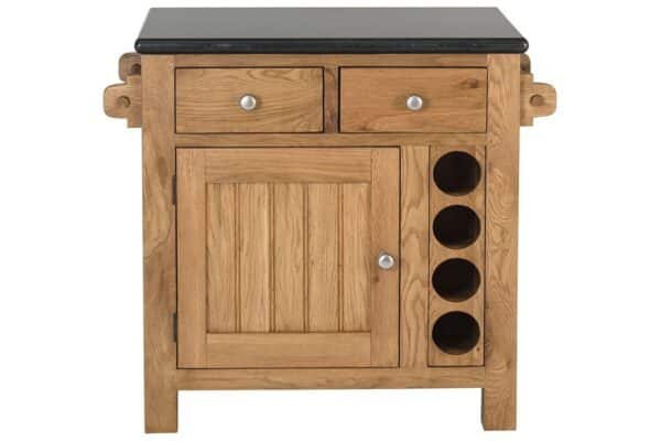Rustic Oak Rectangular Island