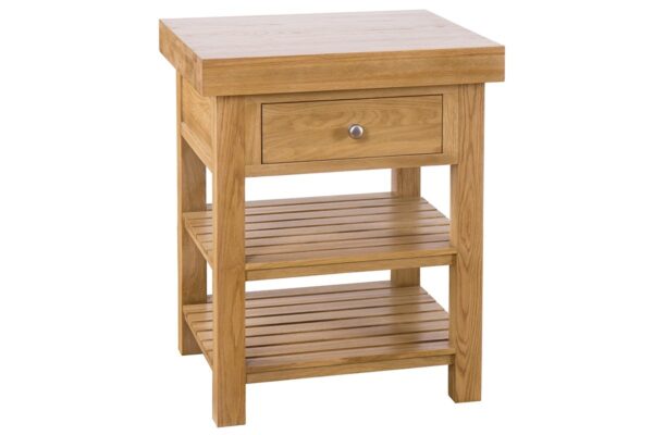 Rustic Oak Rectangular Island