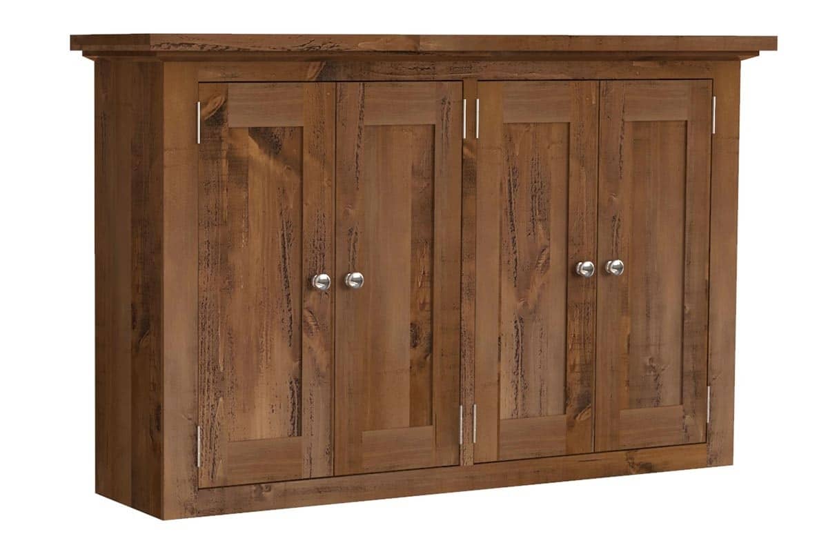 Rustic Pine Double Wall Unit