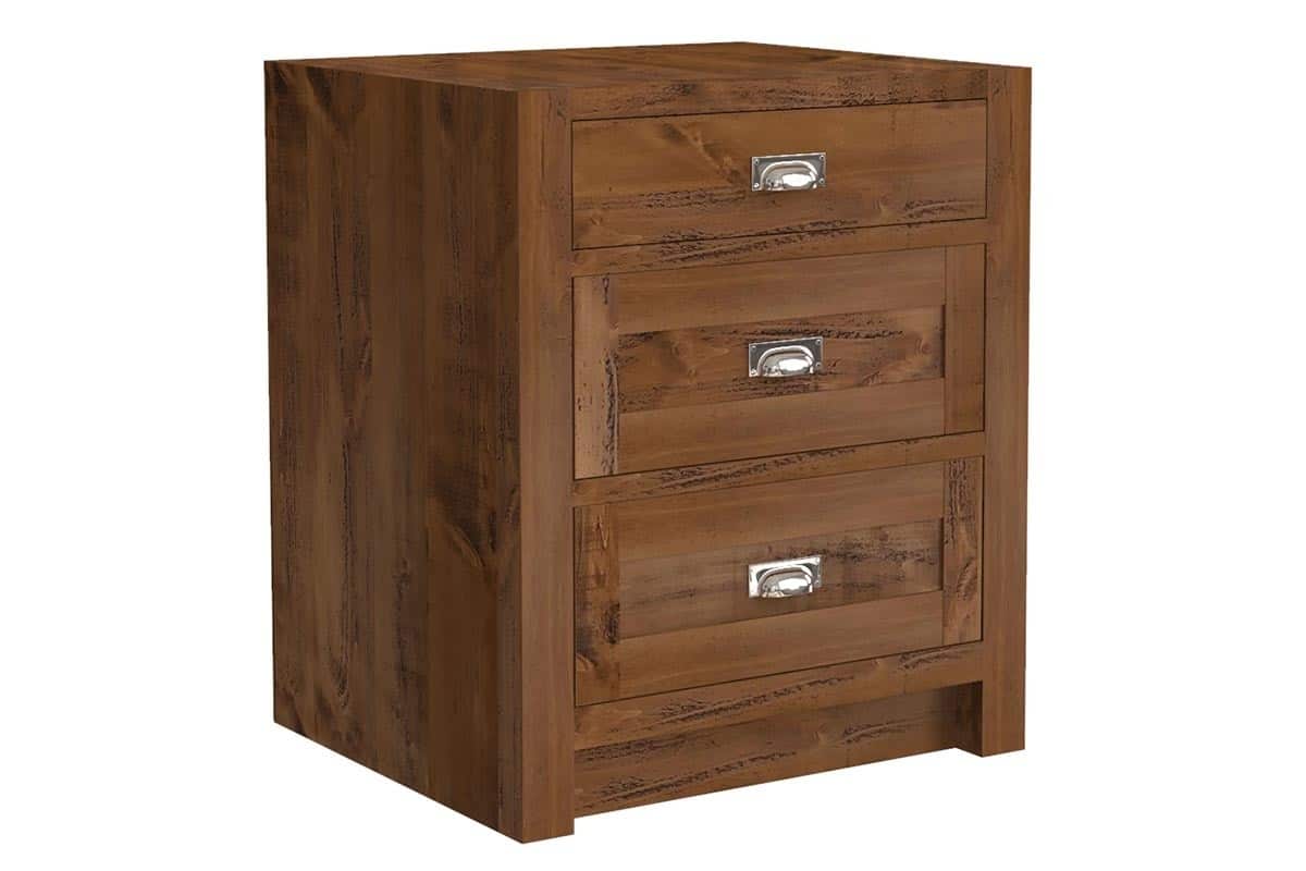 Rustic Pine 3 Drawer Base Unit