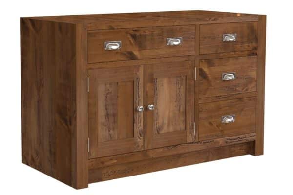 Rustic Pine Inset Sink Unit