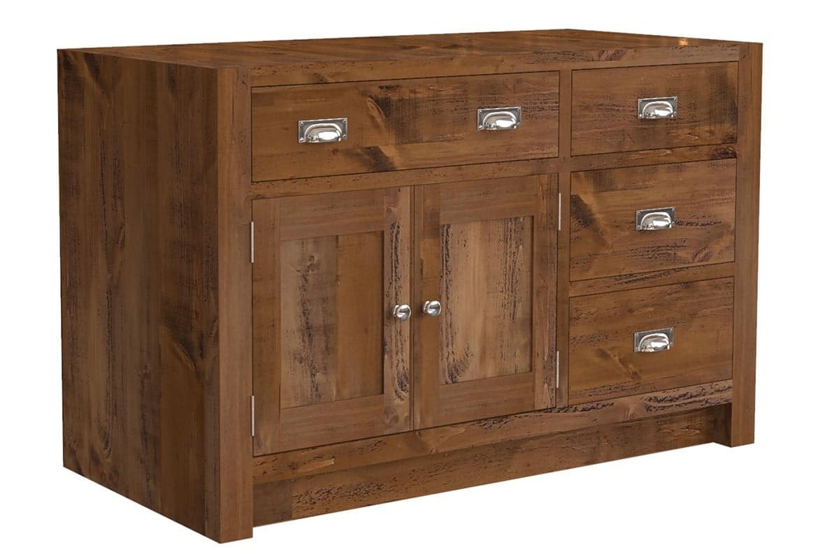 Rustic Pine Inset Sink Unit