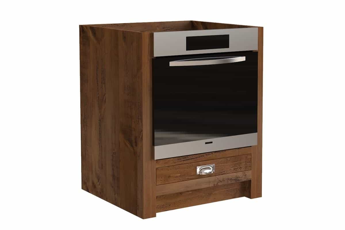Rustic Pine Single Oven Base Unit