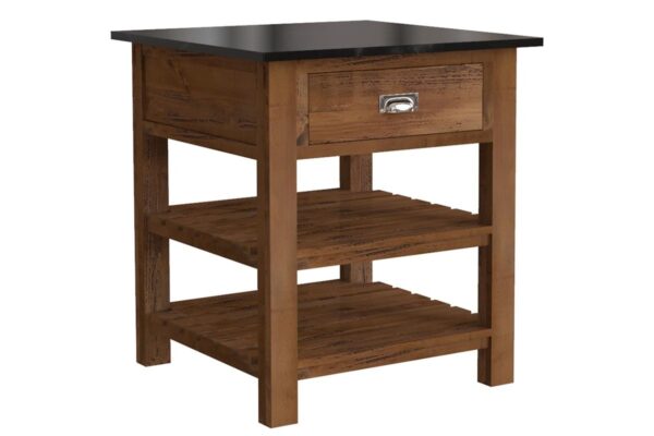 Rustic Pine Square Island