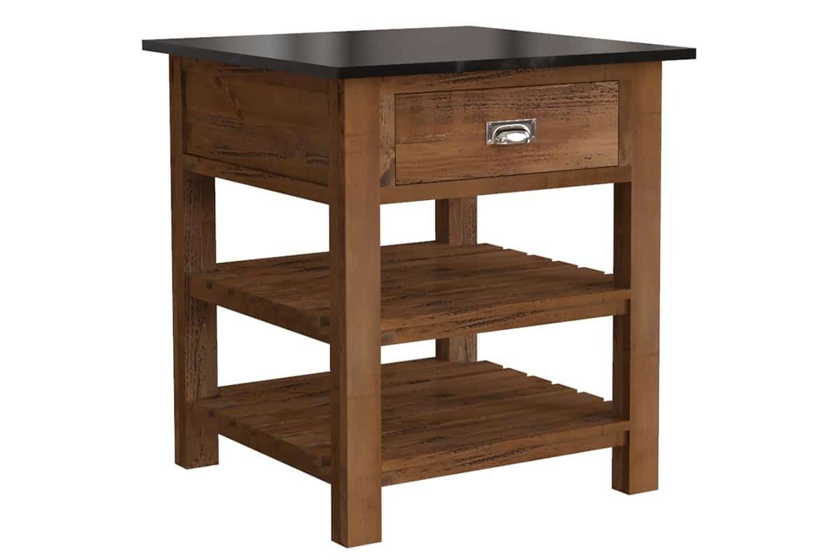 Rustic Pine Square Island