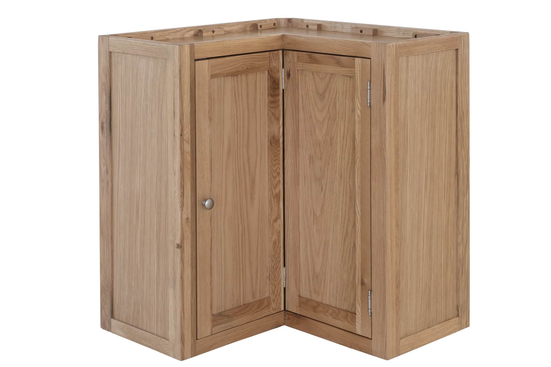 Contemporary Oak Corner Wall Unit