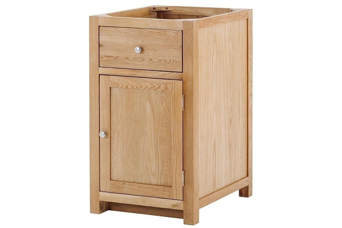Contemporary Oak 1 Door 1 Drawer Right - Image 3