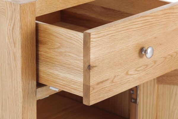 Contemporary Oak 1 Door 1 Drawer Right