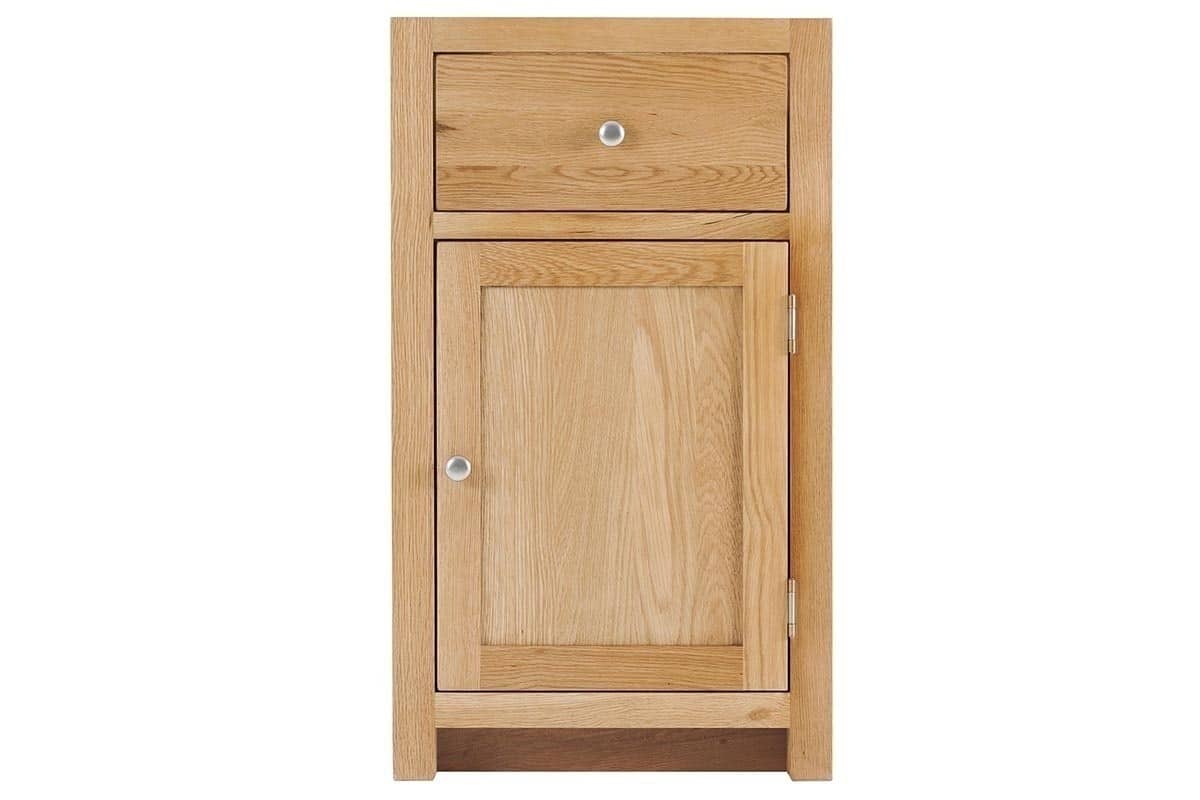 Contemporary Oak 1 Door 1 Drawer Right - Image 7