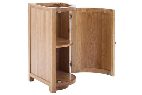 Contemporary Oak Curved Base Right