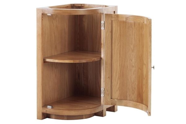 Contemporary Oak Curved Base Right