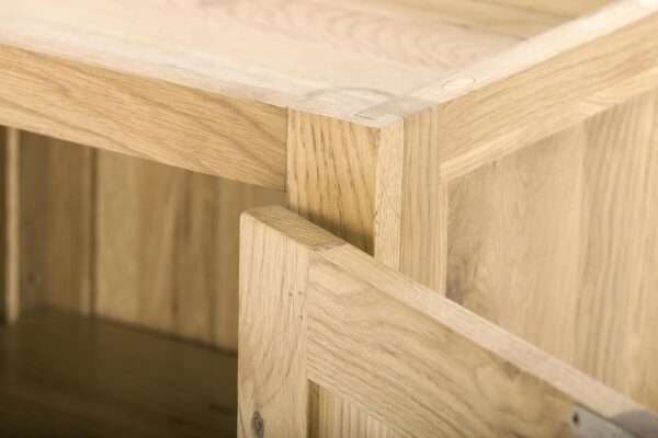 Contemporary Oak Single Wall Unit Right