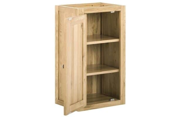 Contemporary Oak Single Wall Unit Left