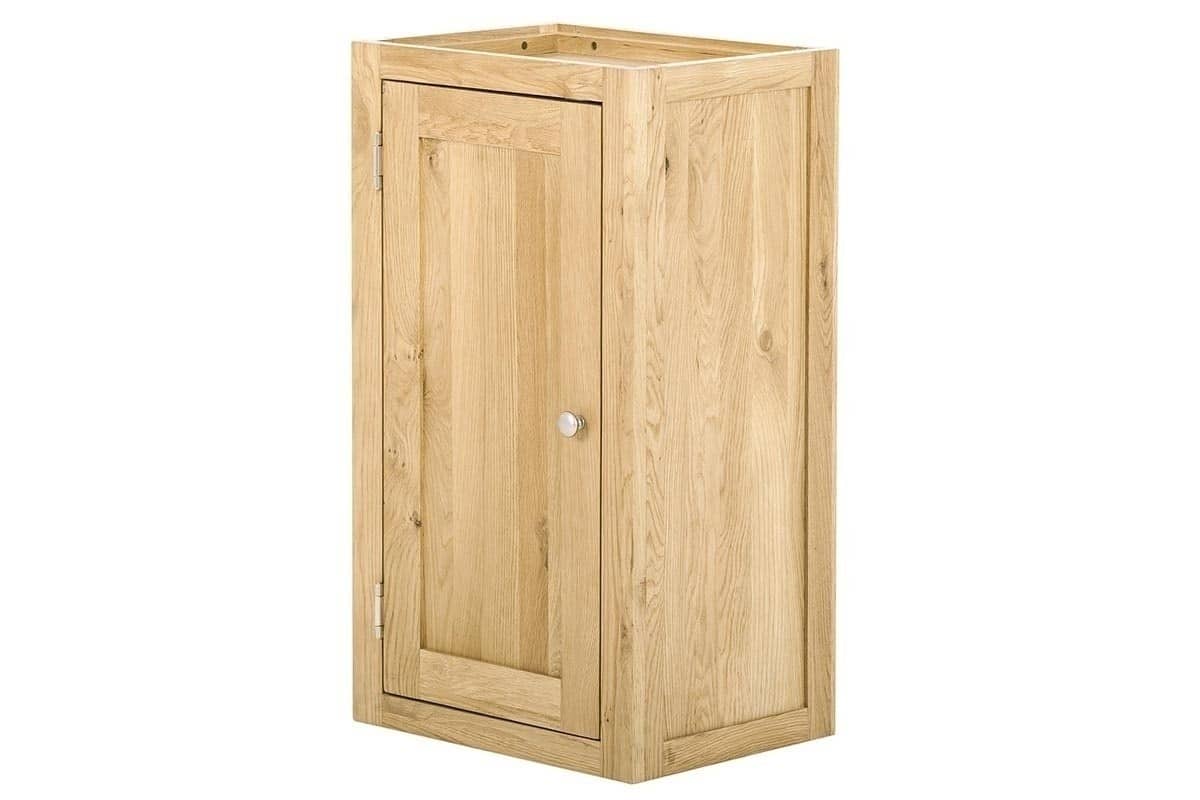 Contemporary Oak Single Wall Unit Left - Image 3