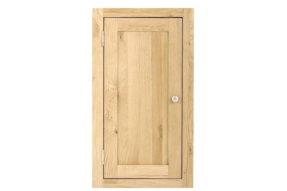 Contemporary Oak Single Wall Unit Left - Image 6