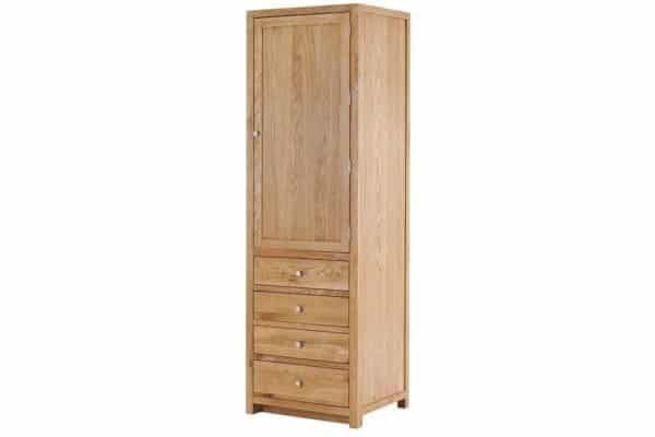 Contemporary Oak Single Larder Right