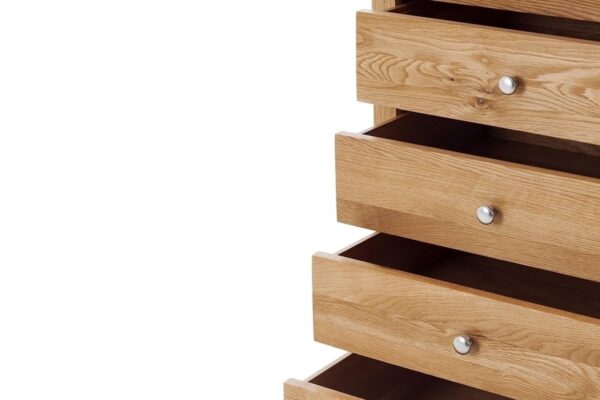 Contemporary Oak Single Larder Right