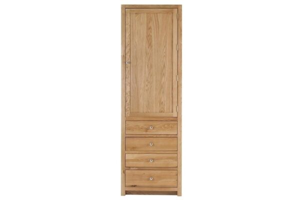 Contemporary Oak Single Larder Right