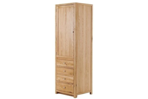 Contemporary Oak Single Larder Left