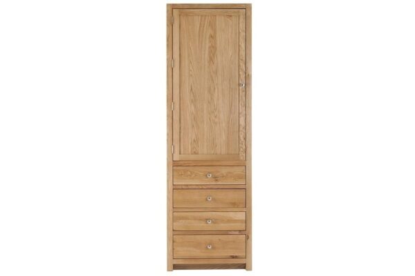 Contemporary Oak Single Larder Left