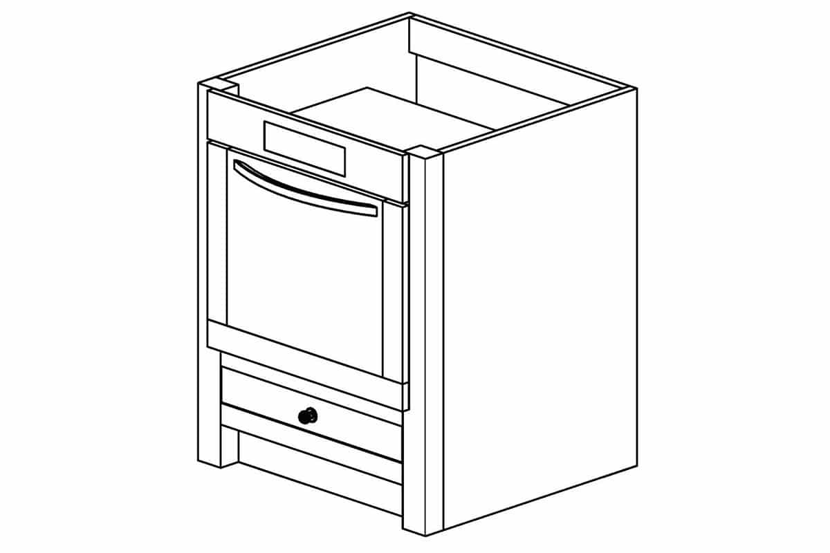 Rustic Pine Single Oven Base Unit - Image 2