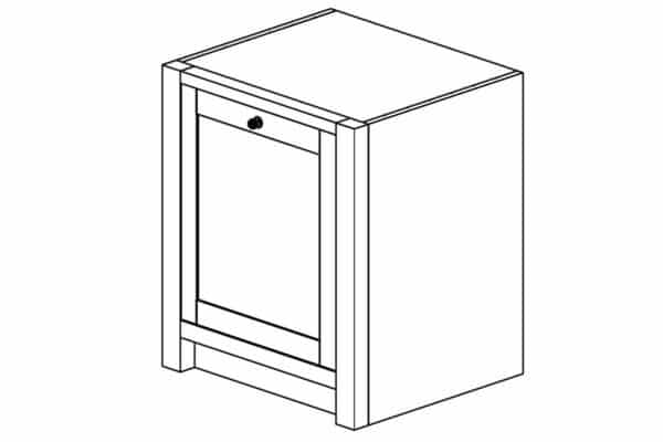 Rustic Pine Appliance Unit