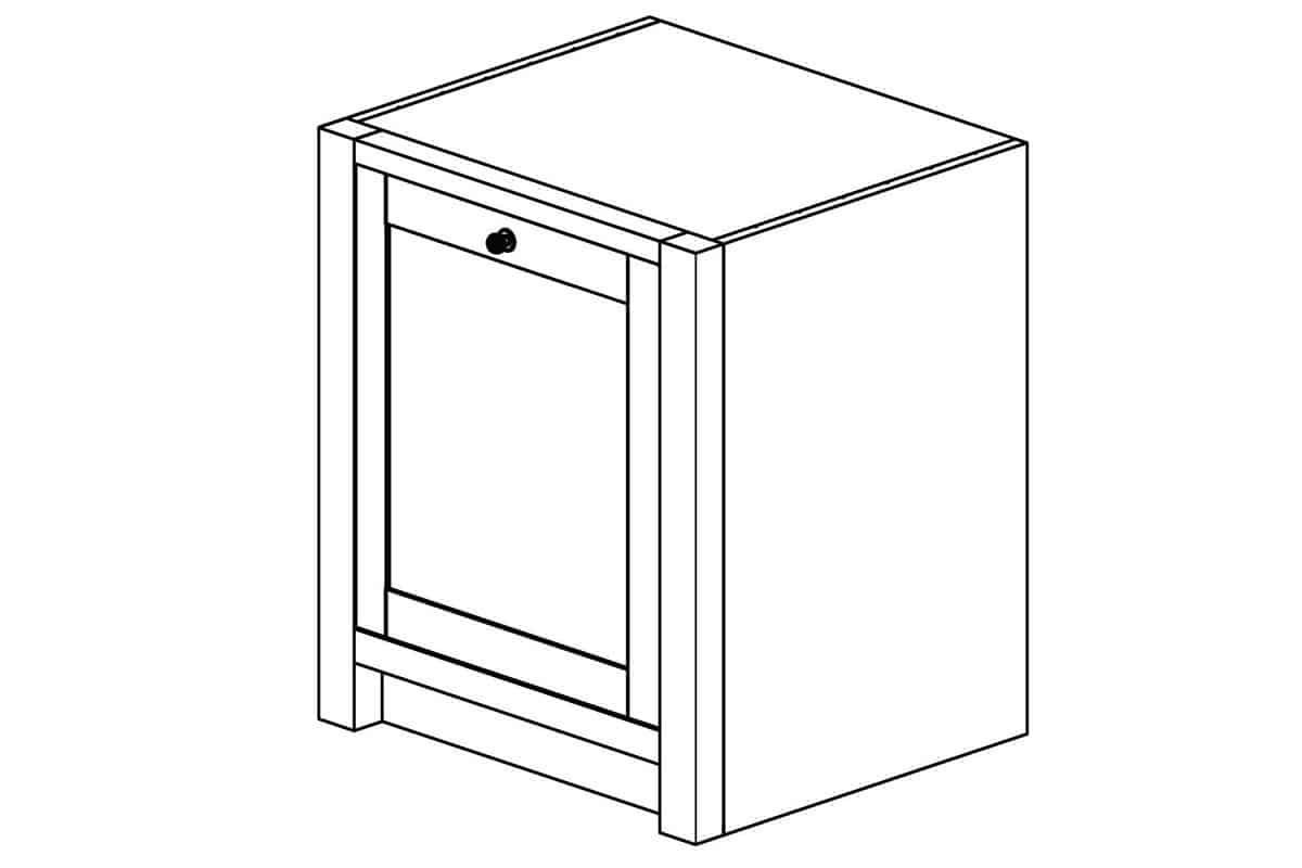 Rustic Pine Appliance Unit - Image 2