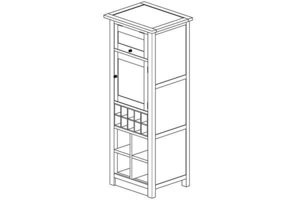 Rustic Pine Multi-Use Unit
