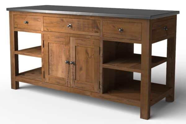 Rustic Pine Large Island