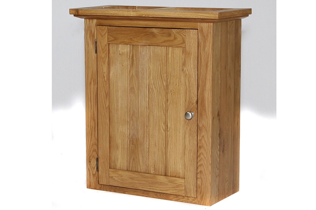 Rustic Oak Wall Unit - Left - Image 2