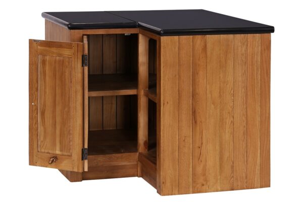 Rustic Oak Corner Unit