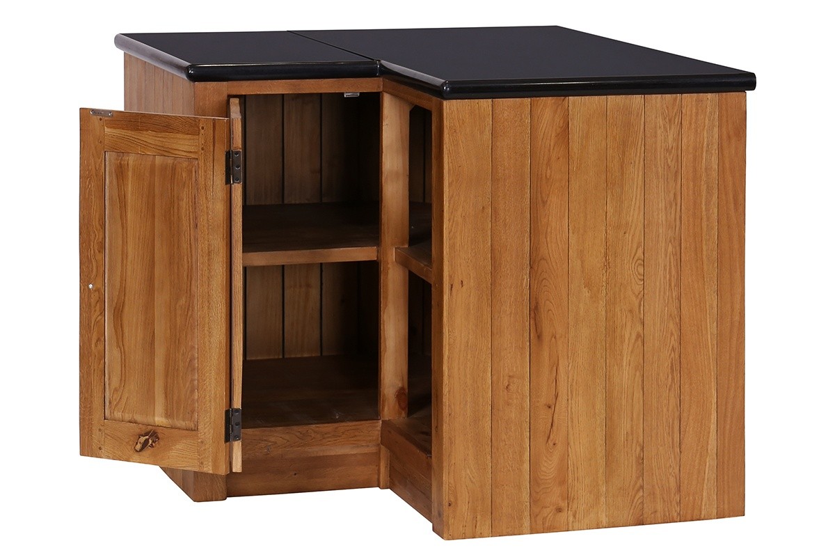 Rustic Oak Corner Unit - Image 2