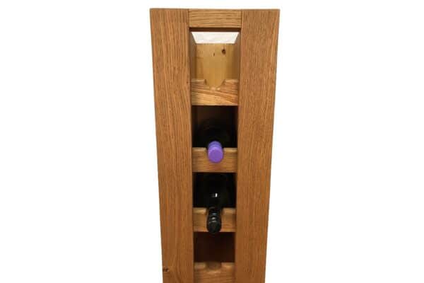 Rustic Oak Wine Rack