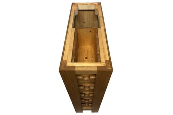 Rustic Oak Wine Rack