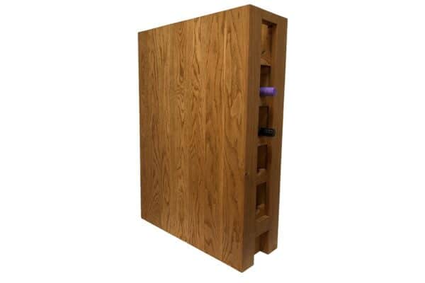 Rustic Oak Wine Rack