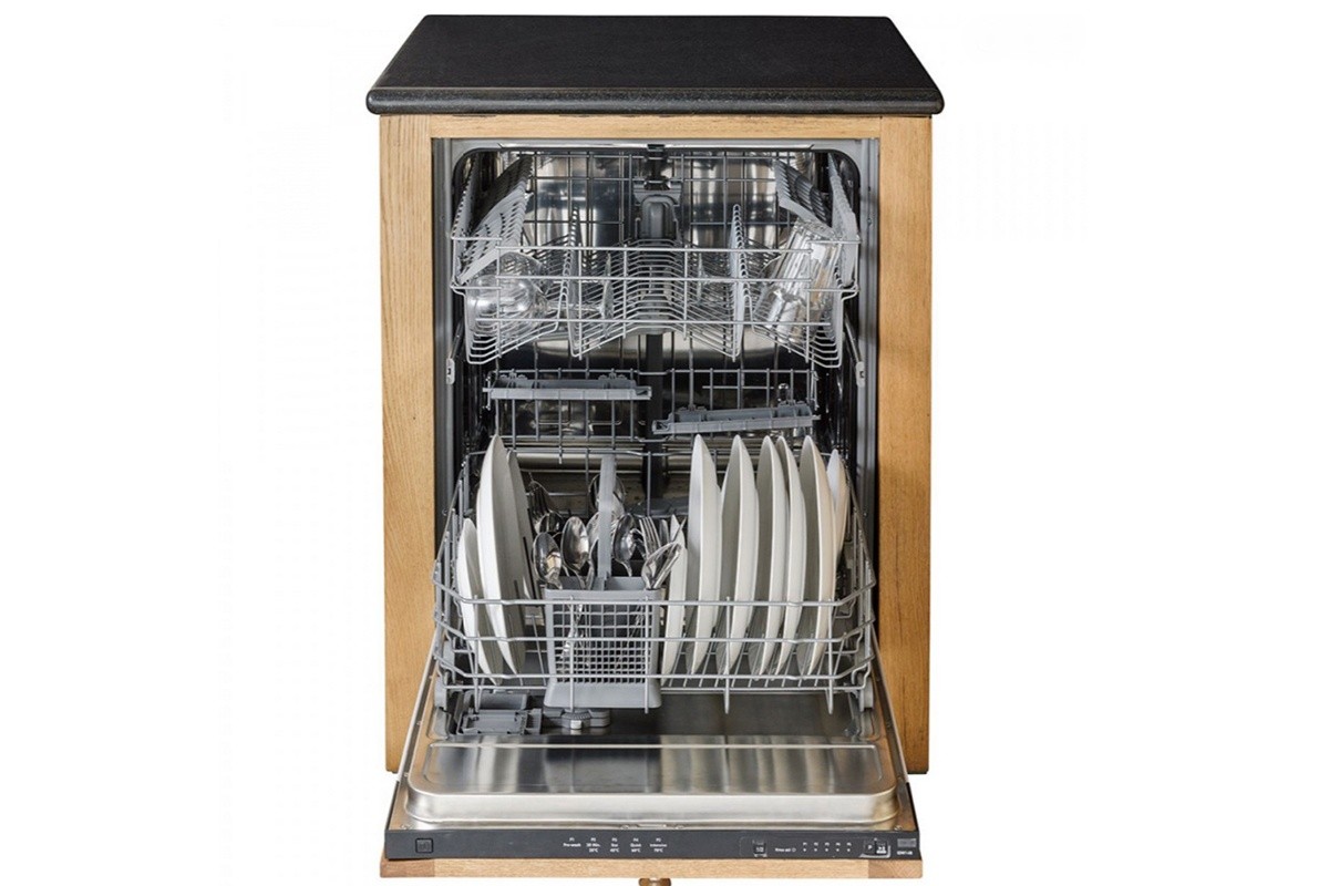 Rustic Oak Appliance Unit - Image 2