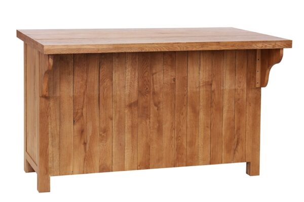 Rustic Oak Kitchen Breakfast Bar